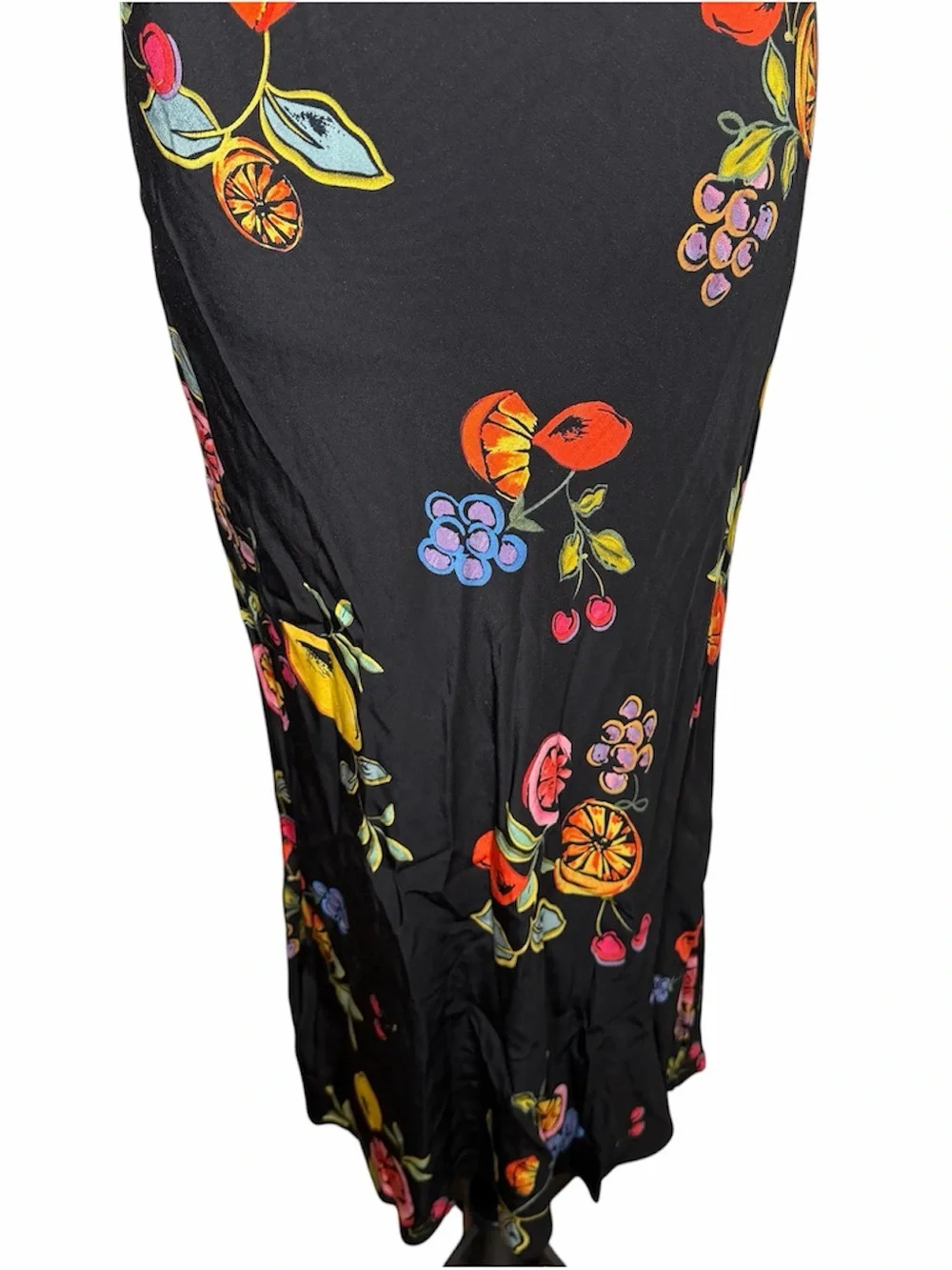 ASTR The Label Charisma Tie Back Sleeveless Midi Dress Size Large Mixed Fruit